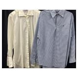(2) Sz L Button Up Long Sleeve Shirts