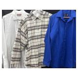 (3) Sz M/L Button Up Long Sleeve Shirts