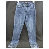 Sz: 8, Joseph Ribkoff Embellished Denim Pants