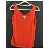 Sz: M, Cache Sleeveless Orange Tank