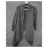100% Cashmere Sweater w/Asymmetrical Hem