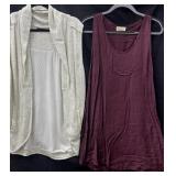 (2) Sz XS Sleeveless Dress & Cardigan