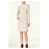 NWOT Sz L Style & Co Cold-Shoulder Sweater Dress