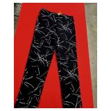 Sz 8 Krazy Larry Black Pull On Pants with a W