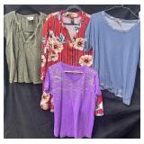 (4) Sz XL Tops