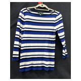 Sz: L, Ralph Lauren Striped Shirt w/ 3/4 Sleeves
