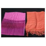Kenneth Cole Silk Pink Scarf & Love Quotes Orange