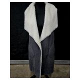 Sz Sm/Md Buddy Basics Suede Fleece Lined Vest