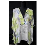 Sz XS/S BCBGMAXAZRIA Bright Floral Printed Poncho