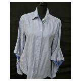 Sz Med BCBG Maxazria Thelma Striped Shirt