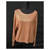 Sz Med BCBGMAXAZRIA Coral Metallic Sweater w