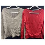 (2) Sz S/M Long Sleeve Shirts