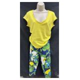 Sz L JamsWorld Yellow Shirt & Butt-Cuts Surf Line