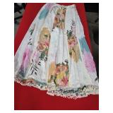 Sz Med Z&L Boho Wide Leg PomPom Bottom Pants