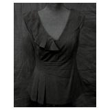 Sz Small Black Fitted Top w/Lightweight Slacks S