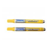 (2) NEW  Dykem Brite Mark Paint Markers YELLOW