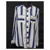 Sz Large Maison & Coupè Blue Striped LS Shirt