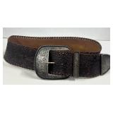 Sz XL Western Belt Tooled Leather with