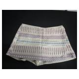 NWT Sz 8 BCBGeneration Cream Jacquard Skorts