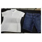 Sz 36 Wrangler Shorts & Sz 2X Polo Style Shirt &