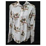 Sz Med Tizzie Vintage White Button-down Shirt