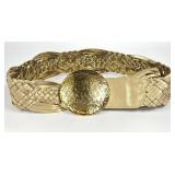Sz M VTG Michael Kors Metallic Gold Genuine