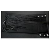 Sz 10 Joseph Ribkoff Black Ankle Pants w/Large