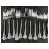 WALLACE RESPLENDENCE 18/10 GLOSSY STAINLESS FORKS