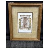 9.5" x 11.5" VTG Framed Art Print ï¿½Star Gazeï¿½ by