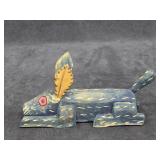 Vintage Oaxacan Wood Carving Rabbit Folk Art