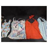 (2) Tankini Tops, (1) Bathing Suit & (1) Toddler