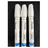 (3) Sharpie White Water Based Paint