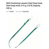 NEW, MSA Positioning Lanyard Green 310lb