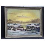 33"ï¿½27" Seascape Oil on Canvas