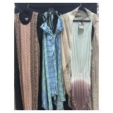 (3) Sz M Maxi Dresses w/ Cardigan