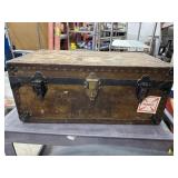 Vintage Military Belber Trunk, Comes with Key