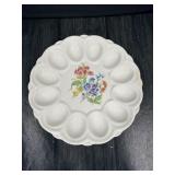 9" E & R American Artware Deviled Egg Plate