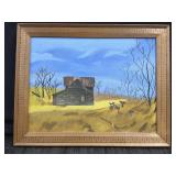 19" x 14.5" VTG Landscape Oil Painting