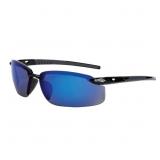 (1pr) CrossFire 2968 Safety Glasses Blue Mirror