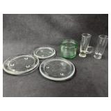 Glass Candle Plates ,Shot Glass & Jar