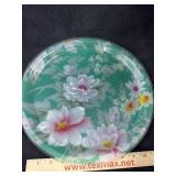 Green Floral Plate/Tray