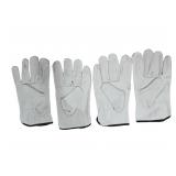 (2pr) XL Heavy Duty Cowhide Leather Work Gloves