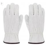 (1pr) XL Heavy Duty Cowhide Leather Work Gloves