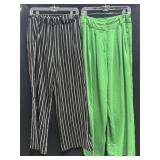 (2)  Sz L Wide Leg Pants
