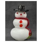 Art Glass Snowman Figurine