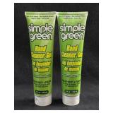 (2) Simple Green Hand Cleaner Gel  5fl oz