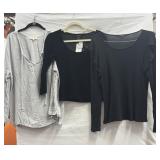 (2) NWT Sz M/L Long Sleeves, (1) Long Sleeve w/o