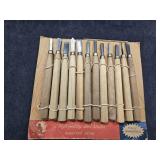 Vintage 12-piece Wood Carving Chisel Tool Set