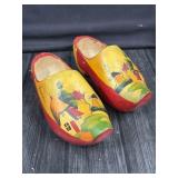 VTG Hand Painted Dutch Clogs