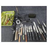 Flatware Organizer, Many Knives & Other Utensils